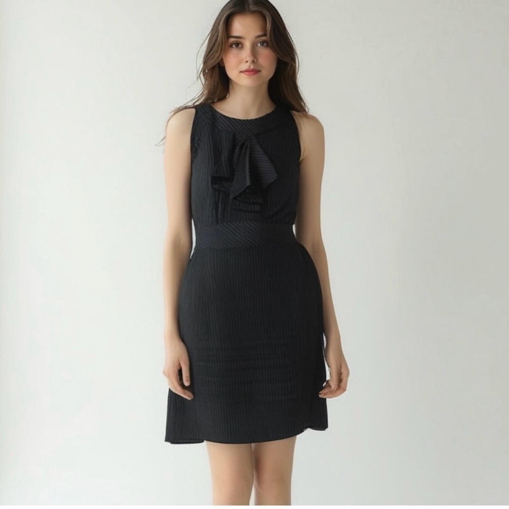 Badgley Mischka Elegant Black Sleeveless Dress Size 14